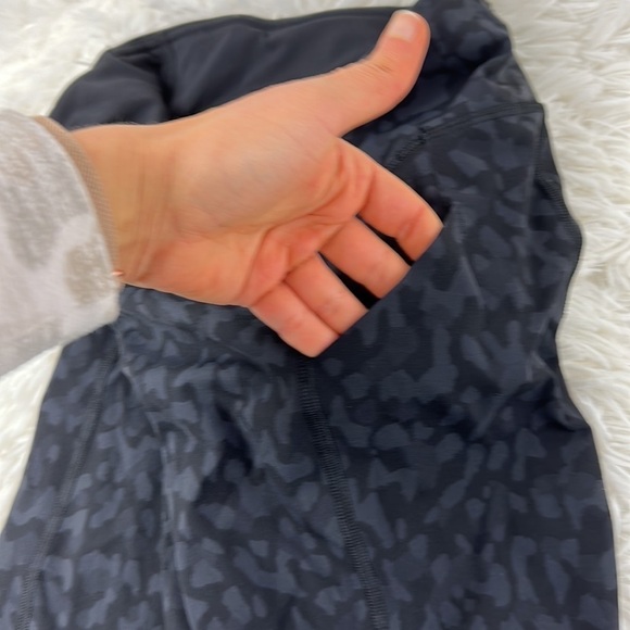 Lululemon Pace Rival Crop *22" Formation Camo Deep Coal Multi / Black - Picture 4 of 6